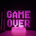 Pikkukuva 1 / 3: Luovuuslahja Pelihuoneen Koriste Yövalo Crack Model Crack Base Game Ov Crack Base Game Over Crack Touch Colorful Set