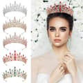 Miniatyrbild 4 av 8: Legering Bröllopskrona Kristall Rhinestone Crown MULTICOLOR Multicolor