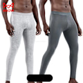 Miniatyrbild 1 av 6: 2-pack Värmeunderkläder för Män 50S Ren Bomull Vinter Varma Byxor Mjuk Elastisk Underdel Långa Kalsonger Herr U Konvex Leggings 2 2 XXL
