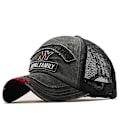 Miniatyrbillede 4 af 5: Fiskeben Herre Mesh Baseball Cap Justerbar Snapback Fiske Broderi Far Hat Mand Barn Trucker Gorra Sommer Fisker Herre Cap r red 56-61cm Adjustable