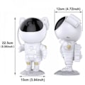 Miniatyrbillede 5 af 5: Galaxy Projektorlampe Stjernehimmel Astronaut Natlampe Til Hjem Soveværelse Værelse Dekorativ