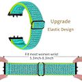 Miniatyrbillede 3 af 5: Vævet Armbånd i Elastisk Materiale til Samsung Galaxy Fit3 SM-R390, Sort Kobling Style G