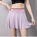 Miniatyrbild 1 av 6: Cloud Hide XS Damtenniskjol Löpning Golf Badminton Byxor Kjol Sport Gym Fitness Shorts Telefonficka Hög Midja Sport Shorts RosaLila PinkPurple M
