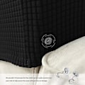Miniatyrbild 5 av 5: Fåtöljöverdrag armstöd stretch soffa armstödsskydd armstödsöverdrag för stolar (FMY) Black