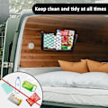 Miniatyrbild 2 av 5: Förvaringsnät för husbil, 4-pack, Lastnät Bil Förvaringsnät Husbil Skåpbil Förvaringslösningar med Plastram Elastisk Nätficka - Perfekt with 2 Hooks