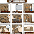 Miniatyrbilde 5 av 5: Reparasjonsmateriale for rotting, flat syntetisk rottingvev, plastrotting for strikking, reparasjon av stoler, bord, oppbevaringskurver