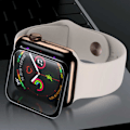 Miniatyrbillede 10 af 10: Apple Watch 4/5/6/SE 40mm Skærmbeskyttelse [3-pak] 3D Curve Displayskærmbeskytter sort black