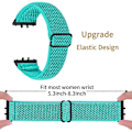 Miniatyrbillede 3 af 5: Vævet Armbånd i Elastisk Materiale til Samsung Galaxy Fit3 SM-R390, Sort Kobling Style B