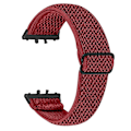 Miniatyrbillede 1 af 5: Vævet Armbånd i Elastisk Materiale til Samsung Galaxy Fit3 SM-R390, Sort Kobling Style K