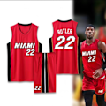 Miniatyrbild 2 av 8: Basketbollströjor Sportkläder Jimmy Butler Miami Heat Nr 22 Basketbollströjor Vuxna Barn Fotbollströjor - Perfekt Klassisk R Classic Red children 28（150-155cm）