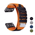 Miniatyrbillede 8 af 10: Nylon Loop Rem Armbånd SVART TIL GARMIN 22MM TIL sort black For Garmin 22mm-For Garmin 22mm
