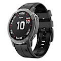 Miniatyrbillede 2 af 5: 26 mm silikone armbånd til Garmin Fenix 6X/Fenix7X/7X pro, COROS Svart Sort