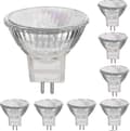 12V 35W Halogenlampor GU5.3 Spot Base Varmvit, Dimbar, 8-pack (motsvarar 50W)