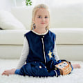 Miniatyrbild 2 av 4: Sovsäck för barn med ben Mjuka pyjamastjejer Pojkar Sovsäck Mörkblå Dark blu Dark blue S(1 to 3 Jahre)