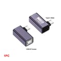 Miniatyrbilde 1 av 10: USB-B til Type-C Konverter MIDI Adapter USB-B TIL USB-C VINKEL USB-B to USB-C Elbow USB-B to USB-C Elbow