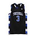 Pikkukuva 1 / 2: Retro-tyylisen koripallon liivi miehille, musta, numero 3 Black No. 3 XXL