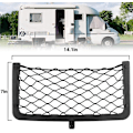 Miniatyrbild 4 av 5: Förvaringsnät för husbil, 4-pack, Lastnät Bil Förvaringsnät Husbil Skåpbil Förvaringslösningar med Plastram Elastisk Nätficka - Perfekt with 4 Hooks