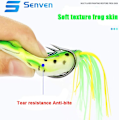 Miniatyrbilde 2 av 4: 5 stk Crank Frog Frosk, Mykt Fiskeagn 3D Øye Froskeagn og,ZQKLA