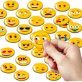 Pikkukuva 3 / 4: Emojimagnet Jääkaappimagneetti Dekoratiivinen valkotaulu Luokkahuoneen kaappi Astianpesukone Sööt ja lõbus poiste ja tüdrukute lemmikkingitus (30 Emoji-magnetit)