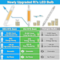 Miniatyrbilde 2 av 5: R7s 118mm LED-pære 30W Dimbar Energibesparende Cob Ekvivalent J118mm 300W Halogenpære Varmt Hvit 3000k Ingen Flimmer 3000lm 360 Spotlight