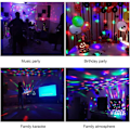 Miniatyrbilde 5 av 5: USB LED Diskokule for barn, Diskolampe, lyseffekter, 7 farger musikkstyrt, festbelysning for barn, jul, bursdagsfest, dekorasjon
