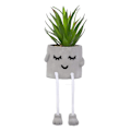 Miniatyrbillede 1 af 5: Sød udtrykssimulering Grøn plante Bonsai kunstig potteplante simulering Blomst Indendørs Altan Skrivebordsdekoration stil1