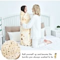 Miniatyrbillede 2 af 4: Burrito-tæppe, dobbeltsidet, gigantisk mel-tortilla-tæppe