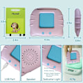 Miniatyrbillede 5 af 6: 224 engelske ord Uddannelsesmæssige flashcards - Alfabet & Tal - Læringslegetøj til børn - Pink