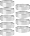 Kakform, Tårtform, Mousseform, Rostfritt Stål, 8 cm, för Bakning, 9 Delar