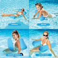 Miniatyrbild 4 av 5: Inflatable Pool Float Lounger Water Hammock 4-in-1 Pool Chair