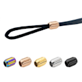 Miniatyrbillede 2 af 5: Halskædeperler i rustfrit stål Knive Tekstur Tynde Paracord Perle Armbånd Nøgleringe Gold