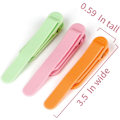 Miniatyrbillede 4 af 7: Bogmærke, Unikt og Kreativt Metal Silikon Andenæb Bogmærke Klemme, En Perfekt Gave til Kvinder og Bogelskere Orange-Pink-Green