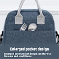 Miniatyrbillede 5 af 10: Frokosttaske Student Termisk Madkasse SORT black