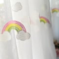 Miniatyrbilde 2 av 5: Barnas Regnbue Gassgardiner med Pastoralt Broderi (LGL) Regnbuekrok Rainbow hook up 2.5x2.7m