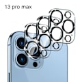 Miniatyrbillede 1 af 5: 3 stk Kamerabeskyttelsesglas Kompatibelt med iPhone 13 Pro/iPhone 13 Pro Max Kamerabeskyttelse [10S Hurtig Installation] Ridsesikkert, HD-Klar