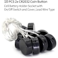 Miniatyrbilde 5 av 5: CR2032 Knappcelle Batteriholder, CR2032 Batteriholder med Strømbryter
