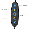 Miniatyrbillede 1 af 6: 5 tommer Selfie Ring Light LED Justerbar Fyldlampe med Stativ Mobiltelefonholder (USB-stik)