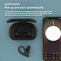 Pikkukuva 4 / 5: Melua vaimentavat Bluetooth-kuulokkeet Langattomat In-ear Korkean suorituskyvyn urheilu Bluetooth-kuulokkeet Mini-kuulokkeet (Musta)