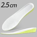 Miniatyrbillede 2 af 6: Usynlige Højdeforøgende Indlægssåler med Memory Foam - Perfekt 37-38 Boost 2.5cm