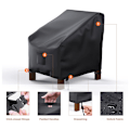 Miniatyrbilde 3 av 5: 1 stk (Svart, 29X30X36 tommer) Hagebeskyttelse for stol Stoldeksel
