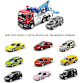 Miniatyrbilde 2 av 4: Leketilhenger Traktor Lekebiler Mini Transport Lastebil Leke for Gutter og Jenter, Lys og Lyd