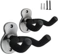 (Skicka spikar) Silver - 2-pack Metall Gitarrväggfäste, Gitarrställ med