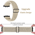 Miniatyrbillede 3 af 5: Vævet Armbånd i Elastisk Materiale til Samsung Galaxy Fit3 SM-R390, Sort Kobling Style J