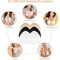 Miniatyrbild 5 av 5: 3 Pairs of Bra Pads, Triangular Breathable Bra Inserts, Removable Comfortable Pads for Women and Girls