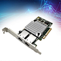 Miniatyrbillede 5 af 5: 10G Ethernet Netværkskort X540-T2 PCIE-X8 X16 Netværksforlængeradapter