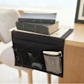 Miniatyrbillede 4 af 5: Sengebords Opbevaringspose, 1 stk. 32×10×20cm Sofa Organizer, Filt Sengelomme