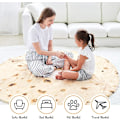Miniatyrbillede 3 af 4: Burrito-tæppe, dobbeltsidet, gigantisk mel-tortilla-tæppe