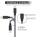 Miniatyrbilde 2 av 4: 2-Pakning 3 meter Lightning Kabel Svart