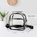 Miniatyrbillede 4 af 7: Klar taske Transparent taske SORT Black