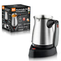 Miniatyrbilde 3 av 5: RAF Europeisk standard grenseoverskridende tyrkisk kaffekanne med håndtak i rustfritt stål, elektrisk kaffebrygger, vannkoker 500 ml R127